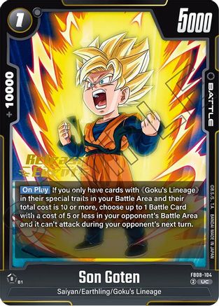 Image of Son Goten (FB08-104) - Saiyans Pride Release Event Cards