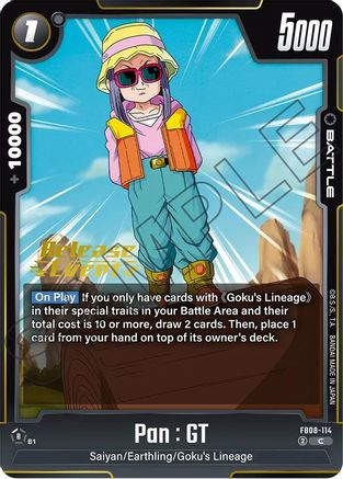 Image of Pan : GT - FB08-114 (FB08-114) - Saiyans Pride Release Event Cards