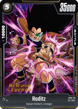Image of Raditz - FB08-118 (FB08-118) - Saiyans Pride Release Event Cards