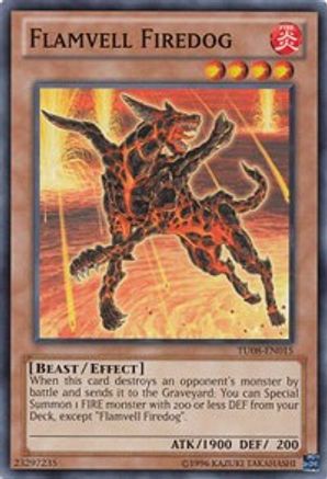Image of Flamvell Firedog (TU08-EN015) - Turbo Pack: Booster Eight Unlimited