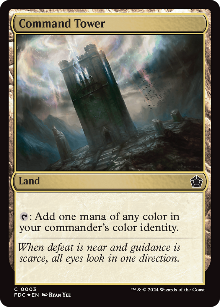 Image of Command Tower (FDC-003) - Foundations Commander Foil