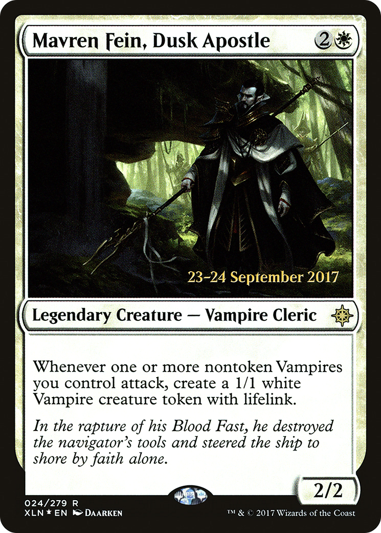 Image of Mavren Fein, Dusk Apostle (PRE-24S) - Ixalan Promos Foil