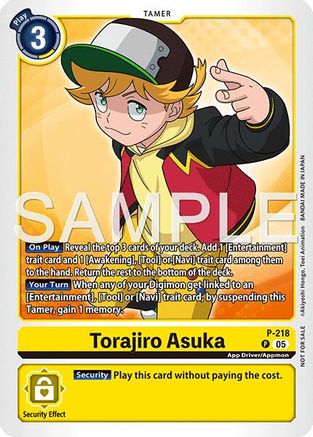 Image of Torajiro Asuka (Official Store Tournament 2026 Vol. 1) (P-218) - Digimon Promotion Cards