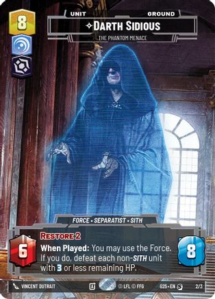 Image of Darth Sidious - The Phantom Menace (2/3) - 2025 Gift Box Foil