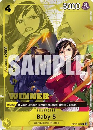 Image of Baby 5 (Winner Pack 2026 Vol. 1) (OP12-112) - One Piece Promotion Cards Foil
