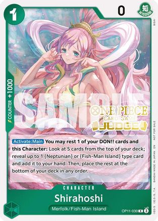 Image of Shirahoshi (Judge Pack Vol. 7) (OP11-030) - One Piece Promotion Cards Foil