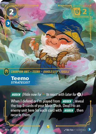 Image of Teemo - Strategist (Overnumbered) (230/221) - Spiritforged Foil