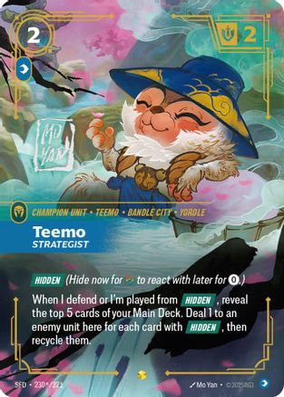 Image of Teemo - Strategist (Signature) (230*/221) - Spiritforged Foil