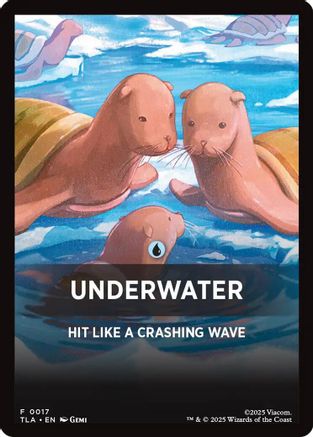 Image of Underwater Theme Card (TLA-017) - Avatar: The Last Airbender