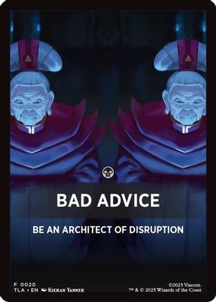 Image of Bad Advice Theme Card (TLA-020) - Avatar: The Last Airbender