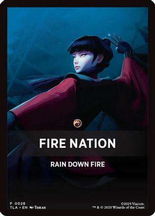 Image of Fire Nation Theme Card (TLA-028) - Avatar: The Last Airbender