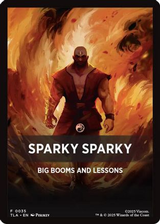 Image of Sparky Sparky Theme Card (TLA-035) - Avatar: The Last Airbender