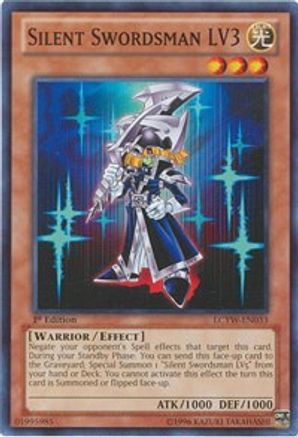 Image of Silent Swordsman LV3 (LCYW-EN033) - Legendary Collection 3: Yugi's World 1st Edition