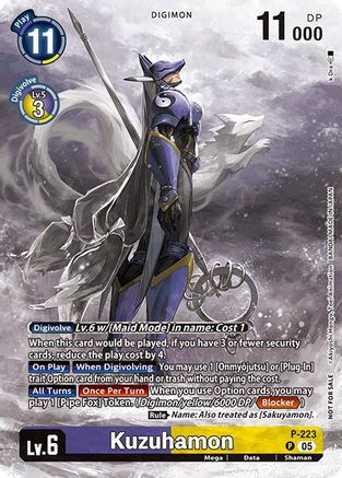Image of Kuzuhamon (Time Stranger Box Topper) (P-223) - Digimon Promotion Cards Foil