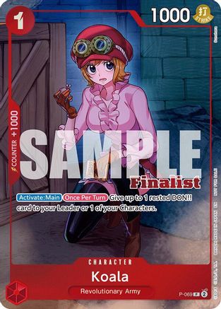Image of Koala (CS 25-26 Finalist Card Set 2) (P-069) - One Piece Promotion Cards Foil