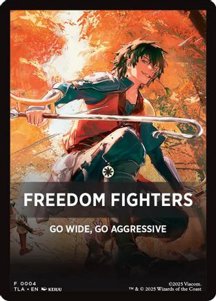 Image of Freedom Fighters Theme Card (TLA-004) - Avatar: The Last Airbender
