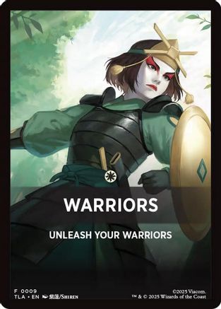 Image of Warriors Theme Card (TLA-009) - Avatar: The Last Airbender