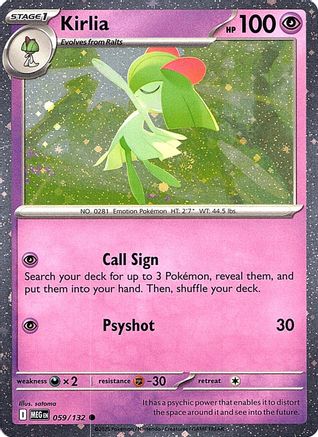 Image of Kirlia (Cosmos Holo) 059  - Holofoil Miscellaneous Cards & Products - Common