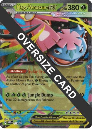 Image of Mega Venusaur ex 013  - Holofoil Jumbo Cards - Promo