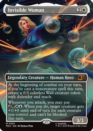 Image of Invisible Woman (Borderless) (MSC-001) - Commander: Marvel Super Heroes