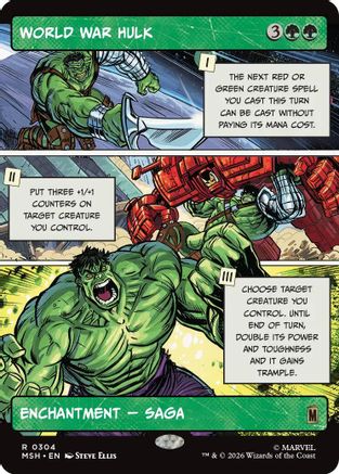 Image of World War Hulk (Borderless) (MSH-304) - Marvel Super Heroes