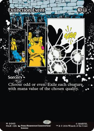 Image of Extinction Event (Borderless) (MAR-065) - Marvel Universe Eternal-Legal Foil