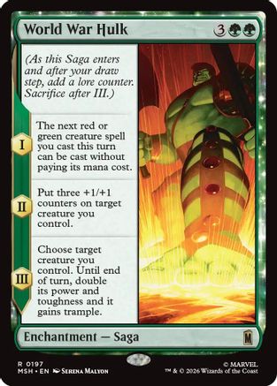 Image of World War Hulk (MSH-197) - Marvel Super Heroes Foil
