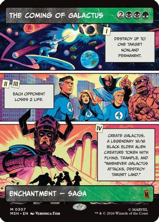 Image of The Coming of Galactus (Borderless) (MSH-307) - Marvel Super Heroes Foil
