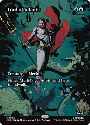 Image of Lord of Atlantis (Borderless) (MAR-056) - Marvel Universe Eternal-Legal Foil