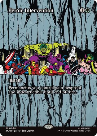 Image of Heroic Intervention (0078) (Borderless) (MAR-078) - Marvel Universe Eternal-Legal