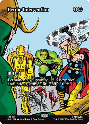 Image of Heroic Intervention (0080) (Borderless) (MAR-080) - Marvel Universe Eternal-Legal