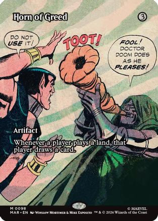 Image of Horn of Greed (Borderless) (MAR-098) - Marvel Universe Eternal-Legal