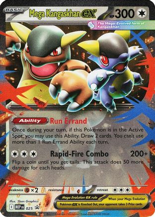 Image of Mega Kangaskhan ex 025  - Holofoil ME Mega Evolution Promo - Promo