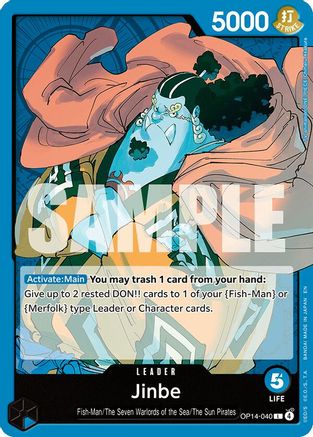Image of Jinbe - OP14-040 (OP14-040) - The Azure Sea's Seven