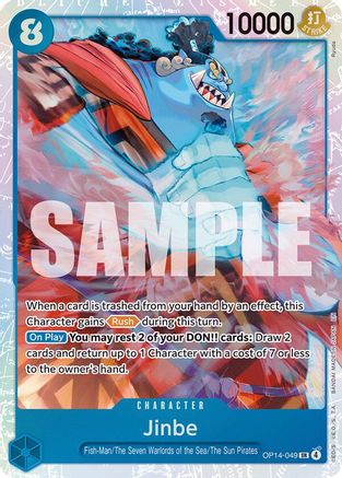Image of Jinbe - OP14-049 (OP14-049) - The Azure Sea's Seven Foil