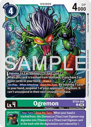 Image of Ogremon (BT24-045) - Time Stranger
