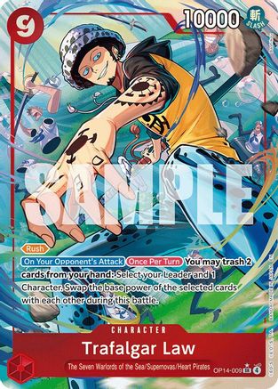 Image of Trafalgar Law - OP14-009 (Alternate Art) (OP14-009) - The Azure Sea's Seven Foil