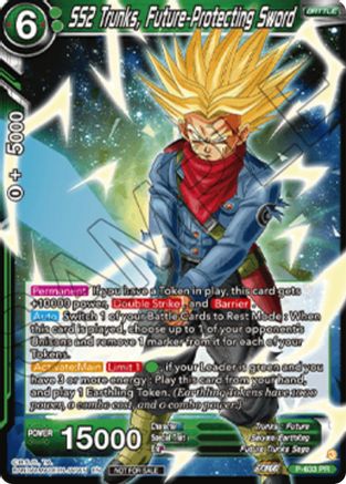 Image of SS2 Trunks, Future-Protecting Sword (Championship 2025 Finals Pack) (P-633) - Tournament Promotion Cards