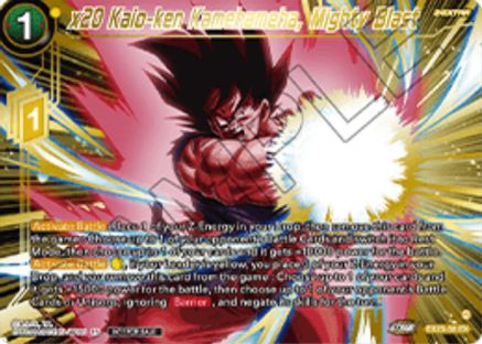 Image of x20 Kaio-ken Kamehameha, Mighty Blast (Championship 2025 Finals Premium Pack) (EX23-30) - Tournament Promotion Cards Foil