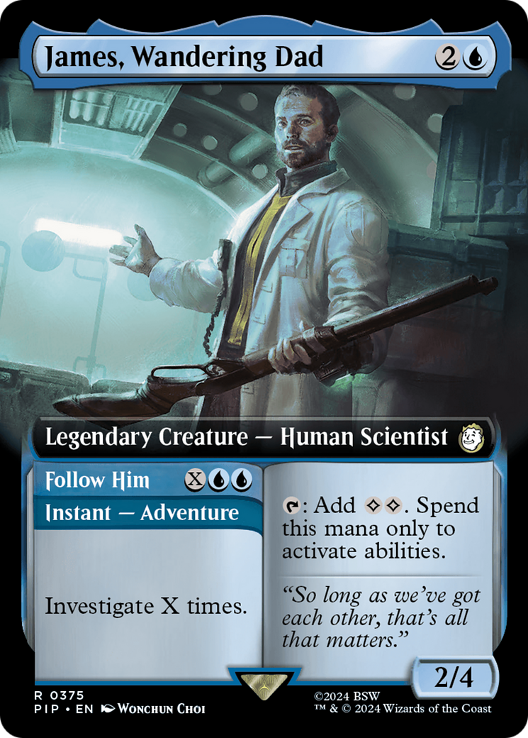 Image of James, Wandering Dad (Extended Art) (PIP-375) - Fallout: (Extended Art) Foil