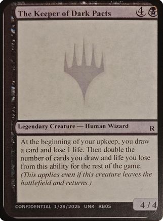 Image of The Keeper of Dark Pacts (-) - Un-Known Event Playtest Cards