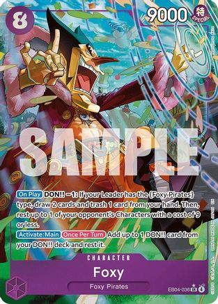 Image of Foxy (Alternate Art) (EB04-036) - The Azure Sea's Seven Foil