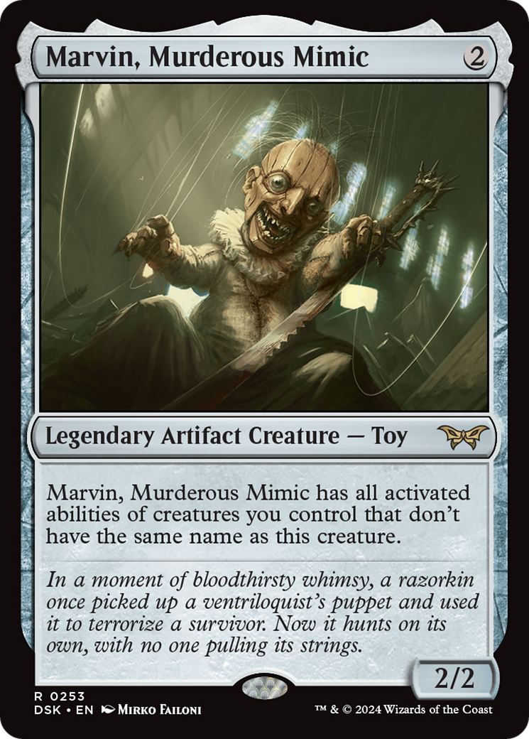Image of Marvin, Murderous Mimic (DSK-253) - Duskmourn: House of Horror Foil