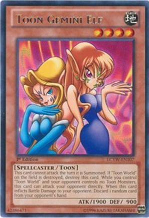 Image of Toon Gemini Elf (LCYW-EN107) - Legendary Collection 3: Yugi's World 1st Edition