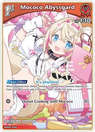 Image of Mococo Abyssgard (S) (hBP03-038) - Elite Spark Foil