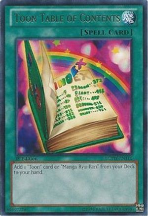Image of Toon Table of Contents (LCYW-EN116) - Legendary Collection 3: Yugi's World 1st Edition