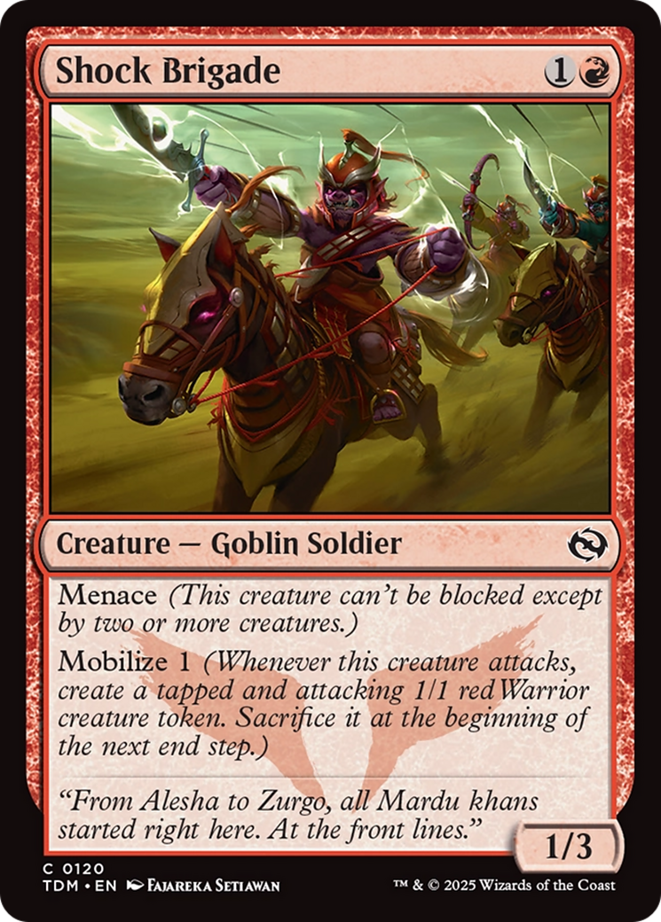 Image of Shock Brigade (TDM-120) - Tarkir: Dragonstorm