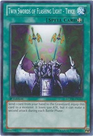 Image of Twin Swords of Flashing Light - Tryce (LCYW-EN141) - Legendary Collection 3: Yugi's World 1st Edition