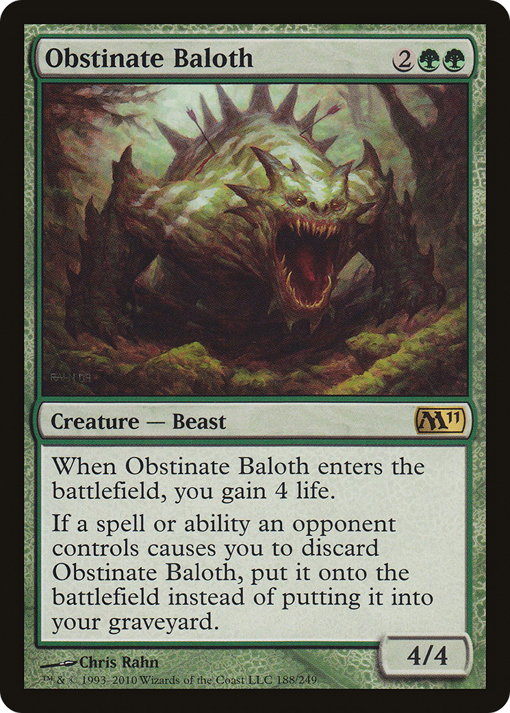 Image of Obstinate Baloth (M11-188) - Magic 2011