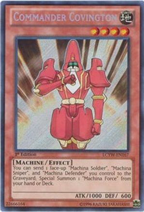Image of Commander Covington (LCYW-EN167) - Legendary Collection 3: Yugi's World 1st Edition